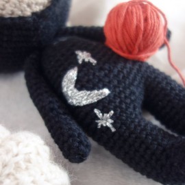 Miku, le petit chat d'Halloween : patron au crochet PDF