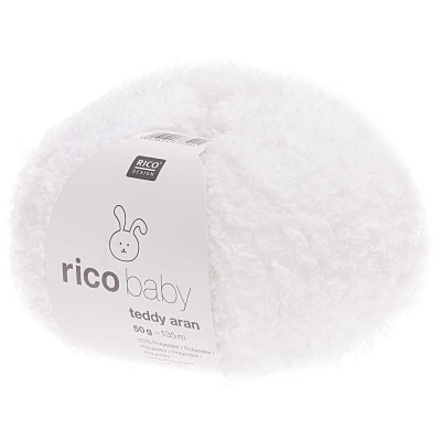 Fil Rico Baby Teddy Aran réf.001 Blanc