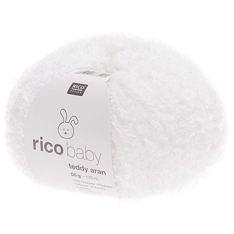 Fil Rico Baby Teddy Aran réf.001 Blanc