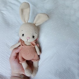 Kit Crochet Coton mon petit lapin – Coffret Complet, Patron PDF