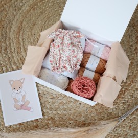 Kit Crochet Socquette, jolie renarde – Coffret Complet, Patron PDF
