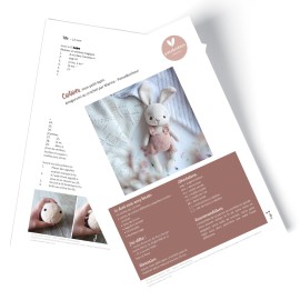 Patron lapin au crochet PDF – Doudou bébé, niveau débutant