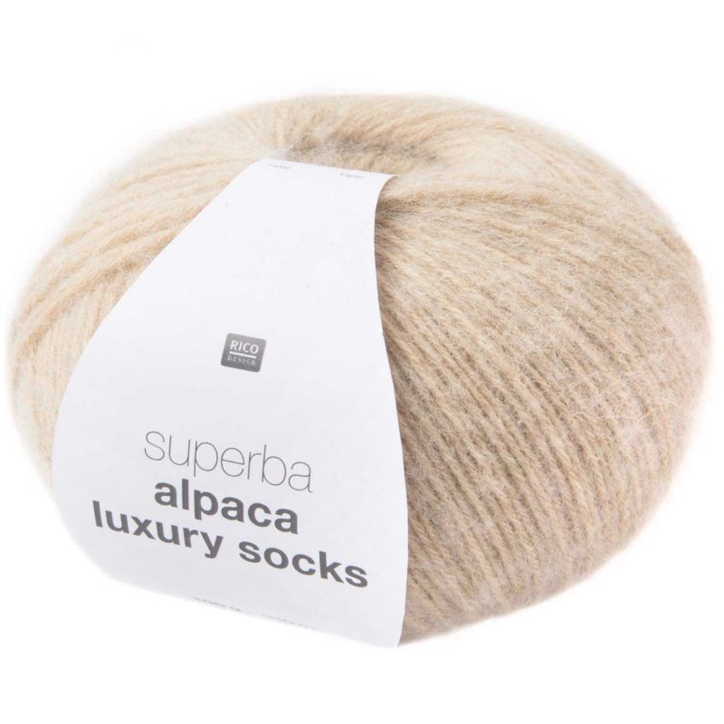 Fil Rico Superba Alpaca Luxury Socks réf.001 Beige