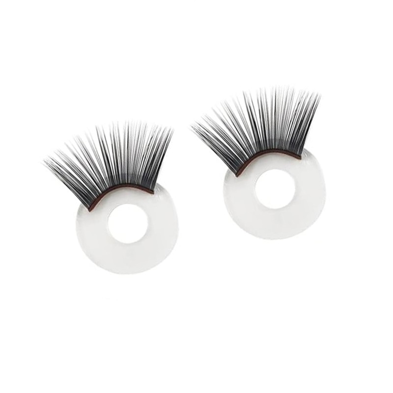 Paire de cils noirs 12 mm