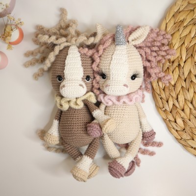 Patron "Etoile & Galopin, la licorne et le cheval"
