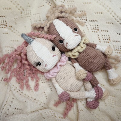 Patron "Etoile & Galopin, la licorne et le cheval"
