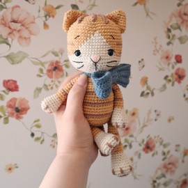 Kit Crochet Caramel, le chaton – Coffret Complet, Patron PDF