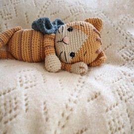 Kit Crochet Caramel, le chaton – Coffret Complet, Patron PDF
