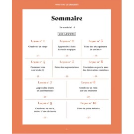 Livre "Apprendre le crochet en 10 leçons" Les éditions de saxe