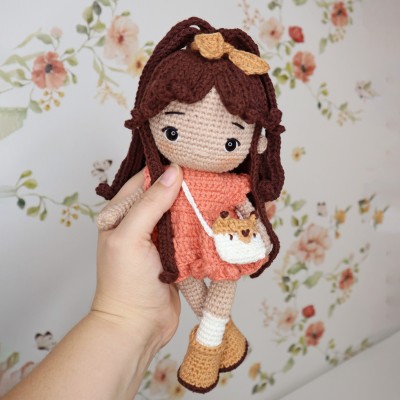 Kit Crochet Cannelle, demoiselle d'automne – Coffret Complet, Patron PDF