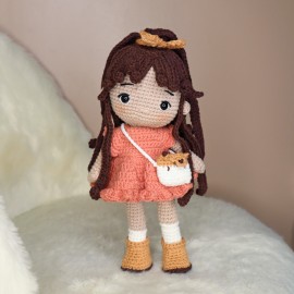Cannelle, demoiselle d'automne : Patron Au Crochet PDF
