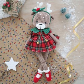 Patron "Solveig, renne de Noël"