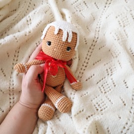 Kit Crochet Biscuit, bonhomme de pain d'épices – Coffret Complet, Patron PDF