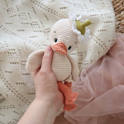 Kit Crochet Plume, mon petit caneton – Coffret Complet, Patron PDF