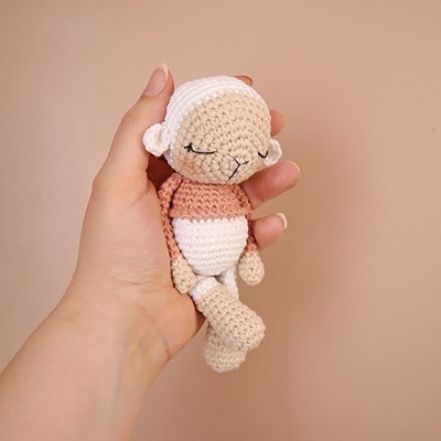 Les minis du bonheur : Coton le lapin & Pelote l'agneau : Patron Au Crochet PDF