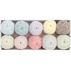 Coffret 10 pelotes de fil Ricorumi Nilli Nilli pastel