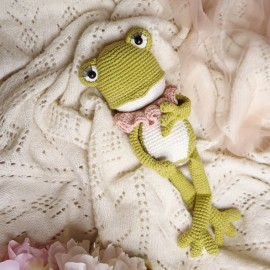 Kit Crochet Pénélope, la grenouille – Coffret Complet, Patron PDF
