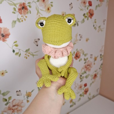 Kit Crochet Pénélope, la grenouille – Coffret Complet, Patron PDF