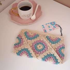 Kit Crochet Trousse Granny Bloom – Coffret Complet, Patron PDF