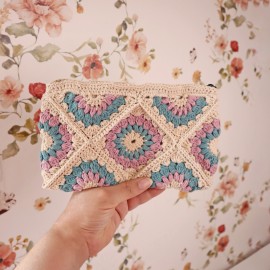 Kit Crochet Trousse Granny Bloom – Coffret Complet, Patron PDF