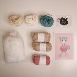 Kit Crochet Margotte, ma petite oursonne – Coffret Complet, Patron PDF