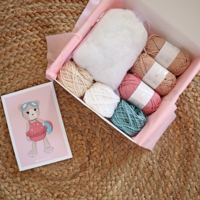 Kit Crochet Margotte, ma petite oursonne – Coffret Complet, Patron PDF