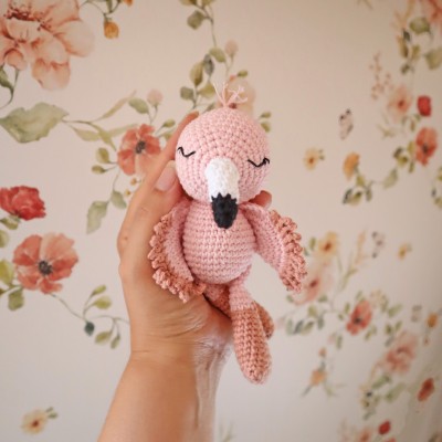 Les minis du bonheur : Luna, mon mini flamant rose : Patron Au Crochet PDF