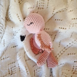 Les minis du bonheur : Luna, mon mini flamant rose : Patron Au Crochet PDF