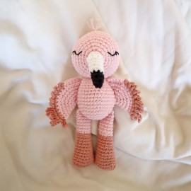 Les minis du bonheur : Luna, mon mini flamant rose : Patron Au Crochet PDF