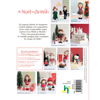 Livre "Poupées & amigurumis de Noël So British au crochet" Les éditions de saxe
