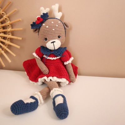 Solveig, renne de Noël : Patron Au Crochet PDF