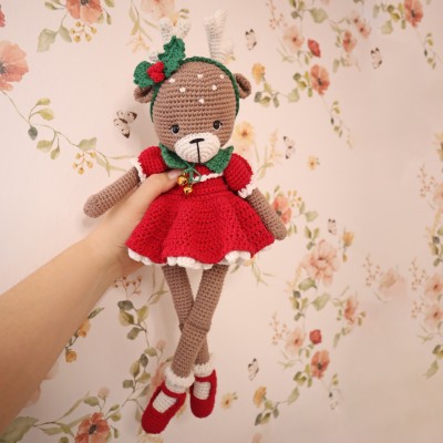 Solveig, renne de Noël : Patron Au Crochet PDF