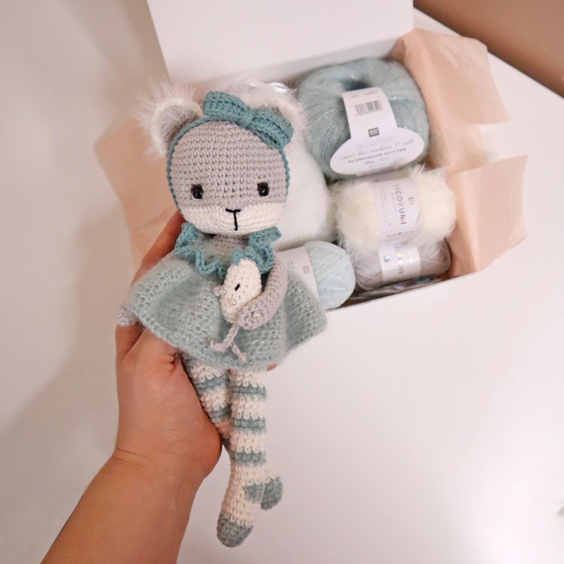 Kit Crochet Alaska, renarde polaire – Coffret Complet, Patron PDF