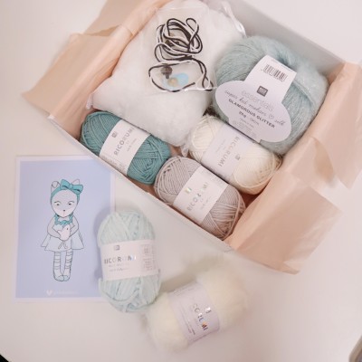 Kit Crochet Alaska, renarde polaire – Coffret Complet, Patron PDF