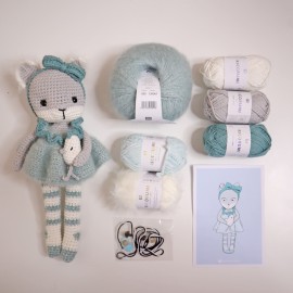 Kit Crochet Alaska, renarde polaire – Coffret Complet, Patron PDF
