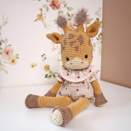 Kit Crochet Suzie, jolie girafe – Coffret Complet, Patron PDF