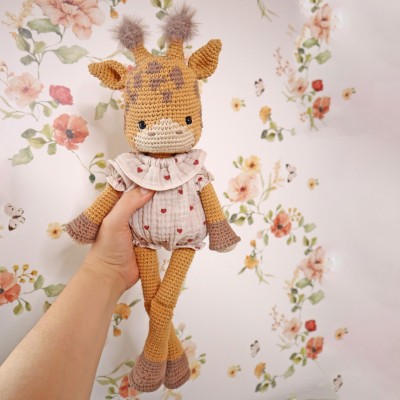 Kit Crochet Suzie, jolie girafe – Coffret Complet, Patron PDF