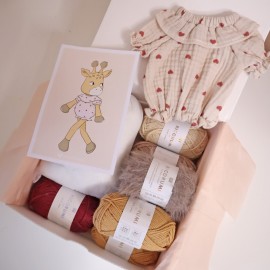 Kit Crochet Suzie, jolie girafe – Coffret Complet, Patron PDF