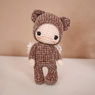 Câlinours, petit ours de la St Valentin : Patron Au Crochet PDF