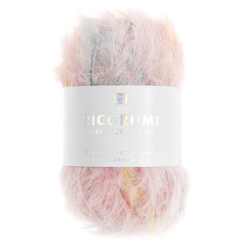 Fil Ricorumi Furry Furry Print réf.001 Pastel
