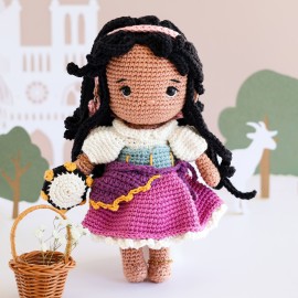 Kit Crochet Alma, la bohémienne de Notre-Dame – Coffret Complet, Patron PDF
