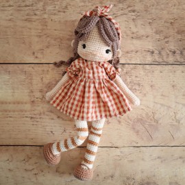 Kit Crochet Lison, jolie poupée et son doudou – Coffret Complet, Patron PDF
