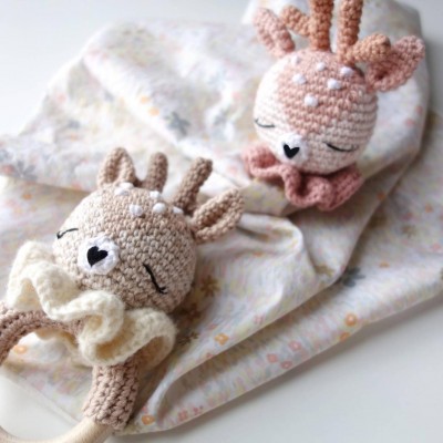 Hochet Charlie le faon : Patron Au Crochet PDF